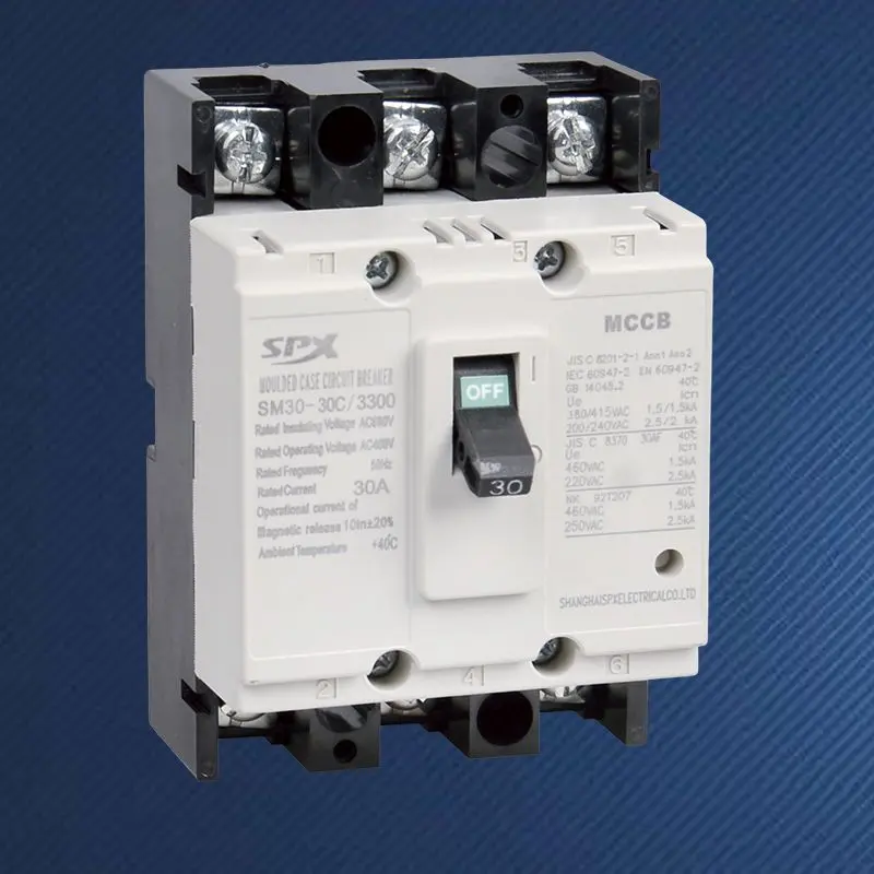 3P 5A 10A 20A støbt kabinet afbryder