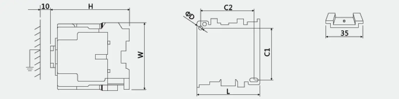 SS-N80 3 phase industrial AC contactor